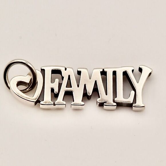 James Avery Jewelry - NEW James Avery Sterling Silver FAMILY Charm Pendant Heart 925